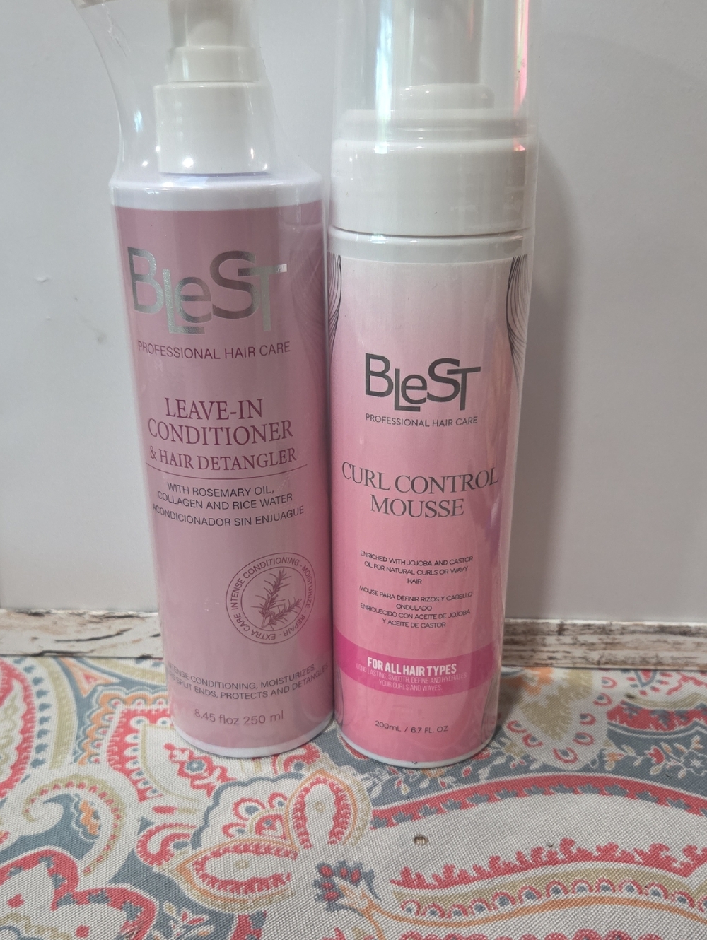 Bundle Of 2 Curl Control Mousse –  Curl Defining Foam And Leave In Conditioner